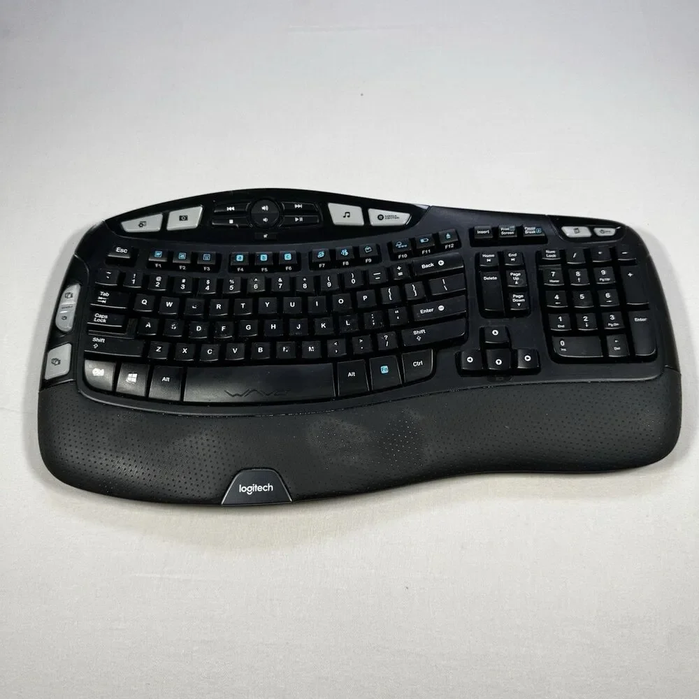 Logitech Wave K350 Ergonomic Wireless Keyboard Only - No Dongle or Mouse